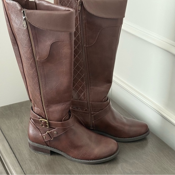GBG by Guess Brown Haydin Knee High Boots Size 7.5M - Picture 7 of 13